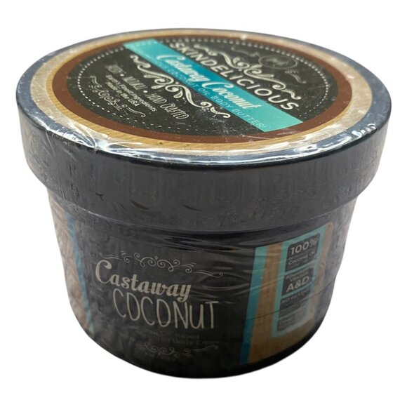 Skindelicious Castaway Coconut Body Butter 8oz  Fresh Natural Moisturizer SEALED - Picture 2 of 6